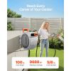 5/8 Inch x 100 FT Retractable Garden Hose Reel with Nozzle