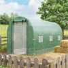 Green Dome Shaped Circular Greenhouse for Outdoor Plant Growing