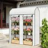 Mini greenhouse, portable greenhouse, white