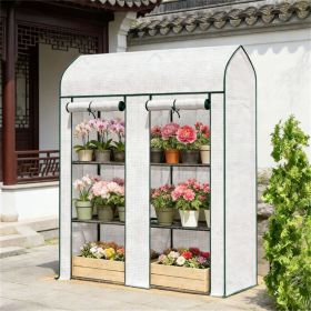 Mini greenhouse, portable greenhouse, white