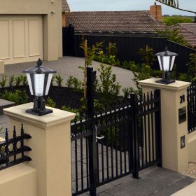 15" Solar Powered Outdoor Lantern 2-Pack – Modern LED Garden Lights for Pathways, Yard, Driveway & Landscape Lighting