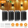 4Pack Solar Powered Wall Sconce Light IP55 Waterproof Rechargeable Optical Sensor Lamp