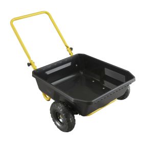 GCR-4 4 cu. ft. Poly Yard Cart; 300-Pound Capacity; Black