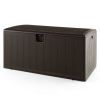 130 Gallon Outdoor Storage Deck Box with Lockable Lid