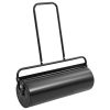 Large Rollable Lawn Roller Black Iron & Steel – Heavy Duty Garden Lawn Roller for Soil Leveling