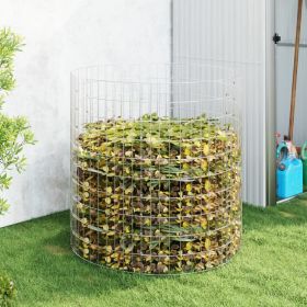 Garden Composter Ã˜39.4"x39.4" Galvanized Steel