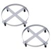 2 Pack 55 Gallon Drum Dolly with Heavy Duty Steel Frame