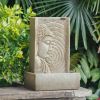 Indoor Buddha Tabletop Water Fountain with LED Light
