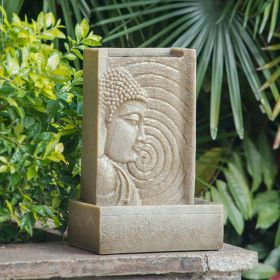 Indoor Buddha Tabletop Water Fountain with LED Light
