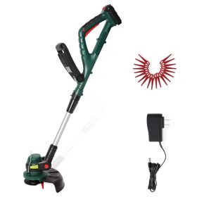 Cordless String Trimmer & Edger 10" 20V/2.0Ah Battery – Electric Garden Weed Eater with Charger for Lawn, Yard & Garden Maintenance