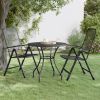 Garden Table Anthracite Expanded Metal Mesh Medium Durable