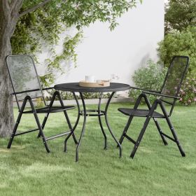 Garden Table Anthracite Expanded Metal Mesh Medium Durable