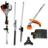52CC 4 in 1 Gas Garden Tool System with Pole Saw and Hedge Trimmer
