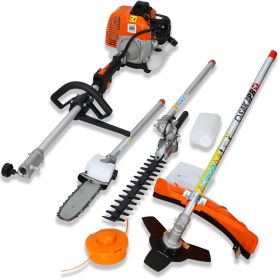 33CC 4-in-1 Multi-Function Gas Garden Tool System 2-Cycle Pole Saw Hedge/Grass Trimmer