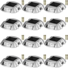 VEVOR Solar Pathway Lights 12 Pack Weatherproof LED Outdoor Garden Walkway Lights