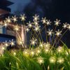 8 Pack Solar Swaying Snowflake Garden Pathway Lights