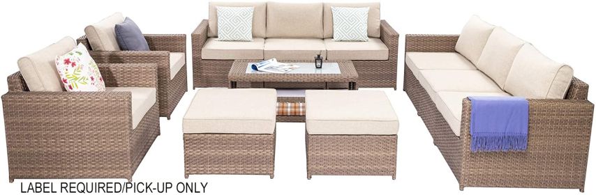 SICILY Rattan Wicker Tan Patio Furniture
