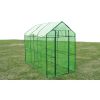 XL walk-in greenhouse with green PVC cover and powder-coated steel frame  plant protection.