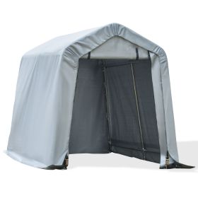 Outsunny 6x8 FT Portable Carport Garage Tent with UV Resistant PE Cover