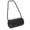 Heavy Duty Lawn Roller Black Iron Steel Yard Grass Soil Compactor