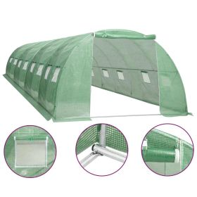 Greenhouse Green PE mesh fabric, Galvanized steel Roomy Durable