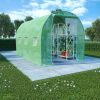 Greenhouse Green Polyethylene mesh fabric, Galvanized steel