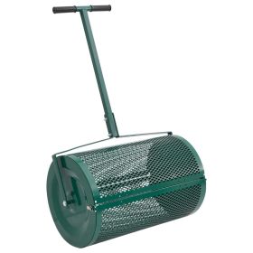 Compost Spreader Green Steel Standard Height-Adjustable