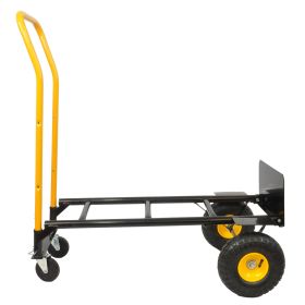 Heavy Duty Dual Purpose Hand Truck 330lb Capacity 2 Wheel Dolly Platform Cart