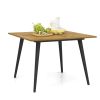 4-Person Acacia Wood Outdoor Dining Table Garden Poolside Backyard Patio Table