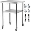 VEVOR Stainless Steel Prep Table Heavy Duty Work Table 600 lb Capacity