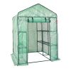 VEVOR Walk In Greenhouse with Shelves PE Cover Steel Frame Portable Plant House