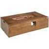 48x27 Inch Outdoor Gas Fire Pit Table 50000 BTU Lava Rocks Cover