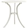 Garden Table White Cast Aluminum Medium Durable Garden Table