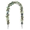 78 Inch Metal Garden Arch Trellis Adjustable Wedding Arbor