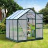 6 x 6 x 7 FT Polycarbonate Walk In Garden Greenhouse