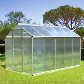 10x6 FT Walk In Polycarbonate Greenhouse