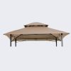 8 x 5 FT Beige Double Tiered Grill Gazebo Replacement Canopy