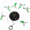 LED Solar Hummingbird Wind Chime Color Changing Waterproof Lights