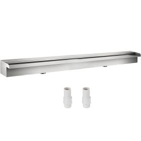 VEVOR Stainless Steel Pool Fountain Waterfall Spillway Outdoor Garden Pool Feature