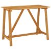 Garden Bar Table Solid Acacia Wood Outdoor Patio Bar Height Table