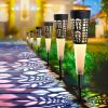 Solar Garden Lights Outdoor 6 Pack Super Bright Solar Pathway Landscape Lights 20Hrs
