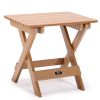 TALE Folding Adirondack Side Table Square All Weather Fade Resistant Plastic Wood Table