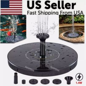 Solar Powered Bird Bath Fountain Floating Water Pump for Garden Pond