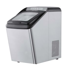 VEVOR Countertop Ice Maker Portable 30 lb/24H Ice Machine with Self Cleaning, Basket, Scoop and Drainpipe