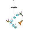 Hummingbird Feeder with Wind Chime Ant and Bee Proof Outdoor Hanging Decor
