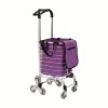 Folding Shopping Cart with Removable Liner 89 lb Capacity Swivel Wheels