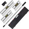 VEVOR Skimming Blade Set,25+40+60 cm Blades + 35"-78" Extension Handle, European Stainless Steel Construction Knife