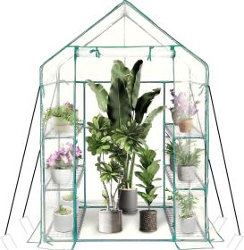 Walk In Greenhouse 3 Tier 6 Shelves Steel Frame Outdoor Plant Grow House