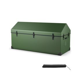 Waterproof Outdoor Storage Box with Ventilated Window & Adjustable Snap Lock
