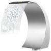 VEVOR Stainless Steel Pool Waterfall Fountain Sheer Descent Spillway Outdoor Water Feature